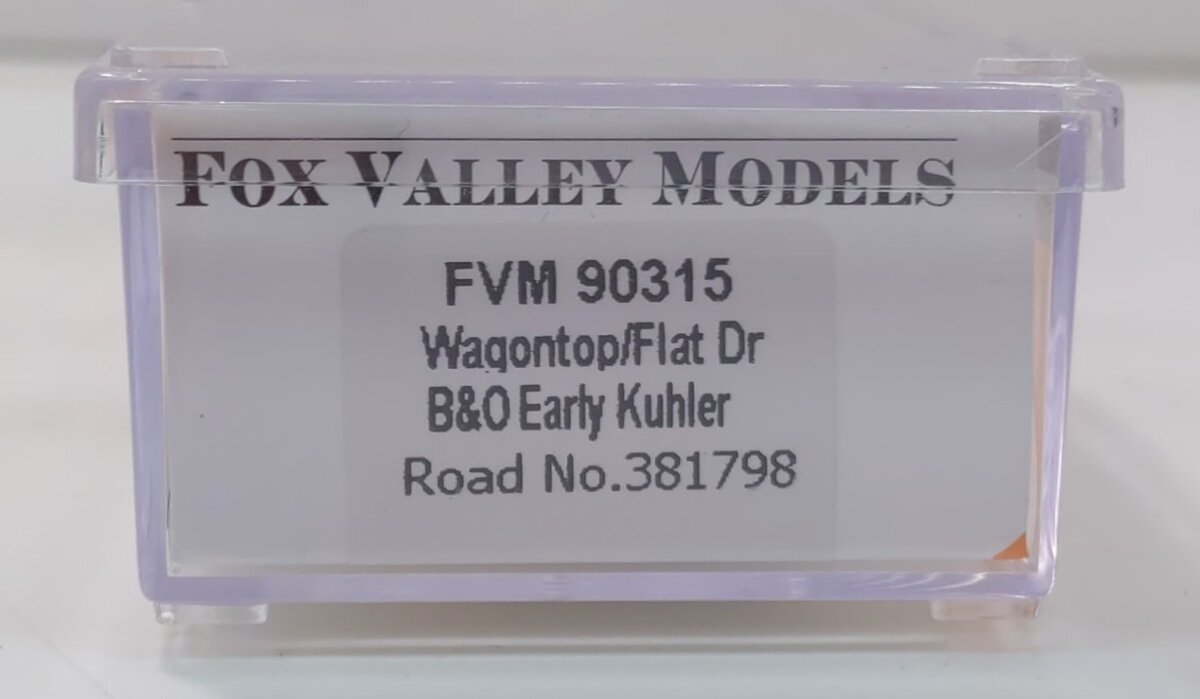Fox Valley Models 90315 B&O Class M-53 WagonTop Boxcar w/Flat Doors #381798