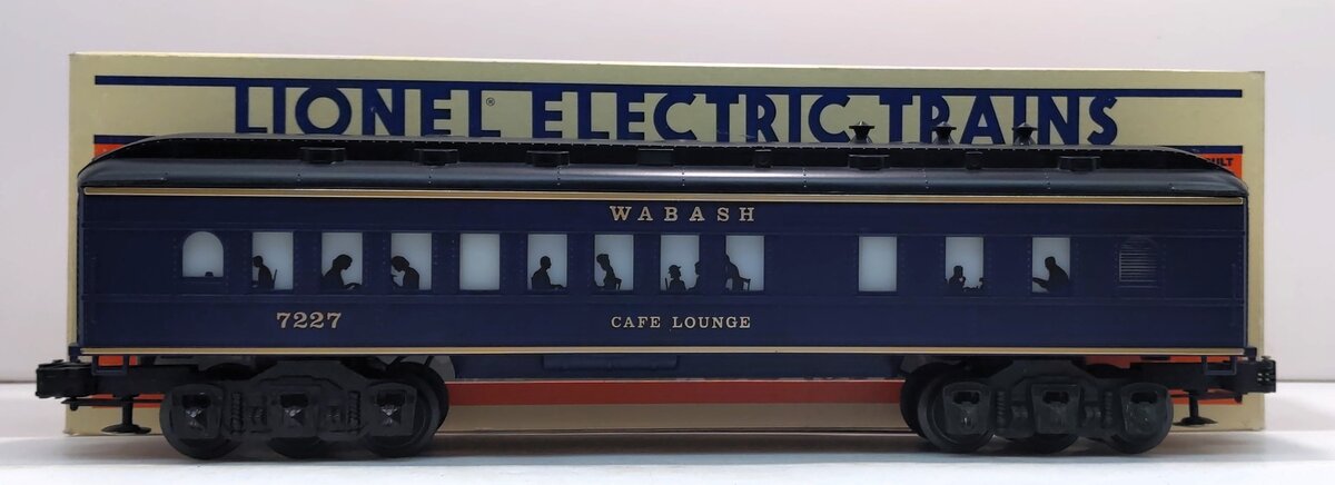 Lionel 6-7227 O Gauge Wabash Café Lounge Car #7227 LN/Box
