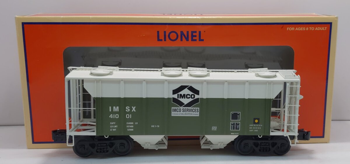 Lionel 6-27019 O Gauge IMCO PS-2 Hopper Car #41001 LN/Box