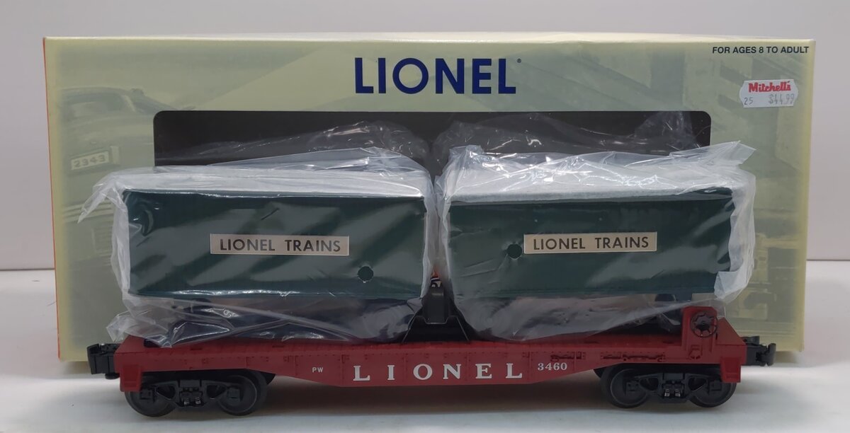 Lionel 6-39423 O Gauge PWC CS Lionel Lines Flatcar with Trailers #3460 EX/Box