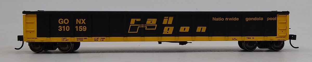Walthers 910-6222 HO 53' Railgon GONX #310159