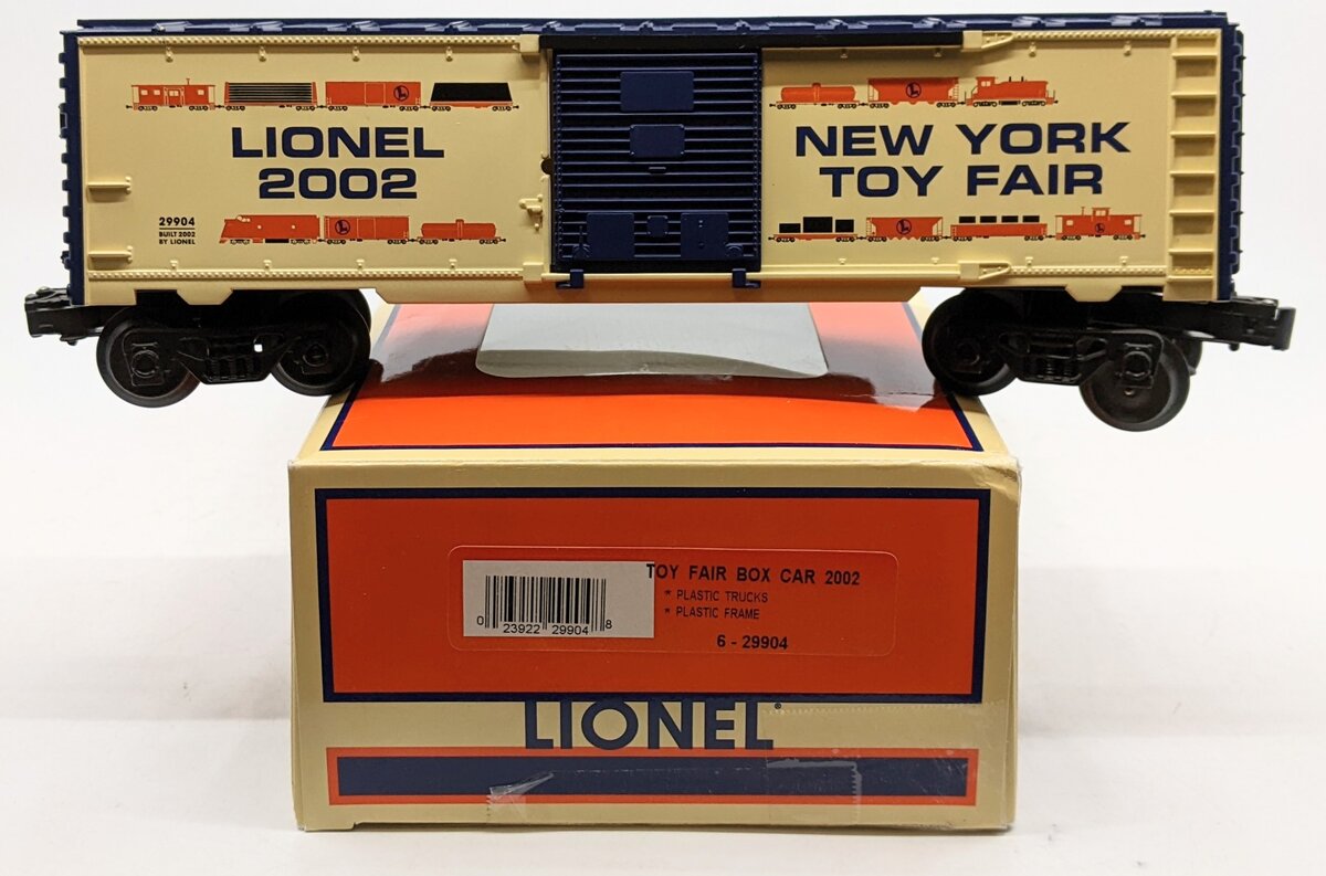 Lionel 6-29904 O Gauge 2002 Toy Fair Boxcar LN/Box