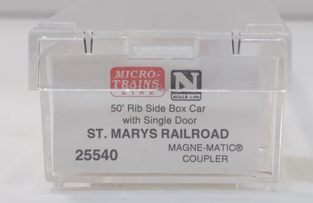 Micro-Trains 02500540 N Scale St. Mary's 50' Rib Side Boxcar w/o Roofwalk #4209 LN/Box
