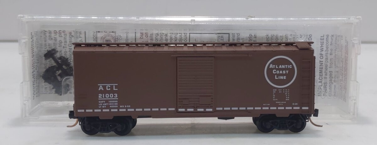 Micro-Trains 02000636 N Scale ACL 40' Standard Single Door Boxcar #21003 LN/Box