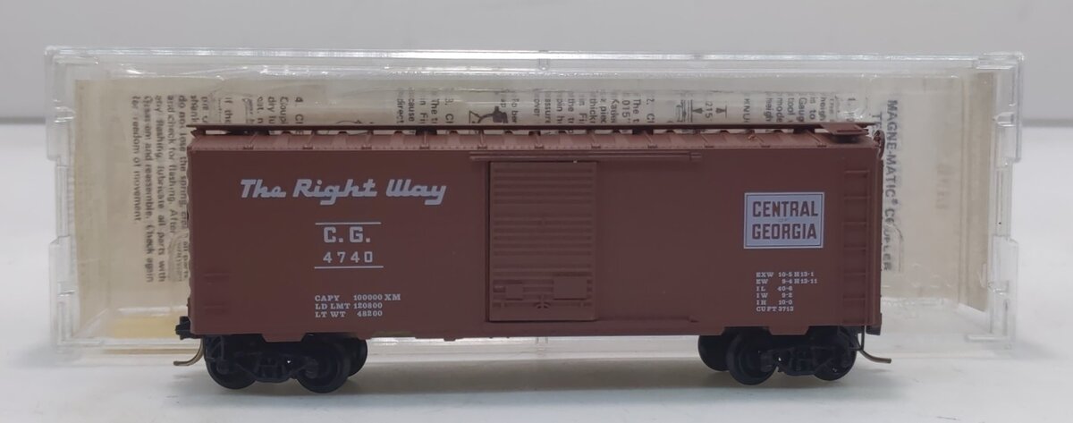 Micro-Trains 02000920 N Central Georgia 40' Standard Single Door Boxcar #4740
