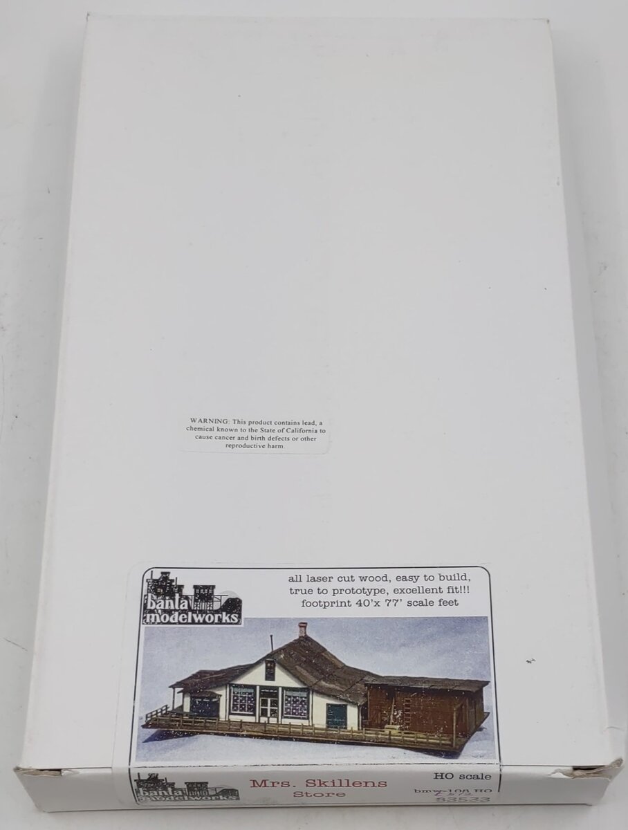Banta Model Works BMW-108 HO Scale Mrs. Skillens Store Laser Cut Wood Kit