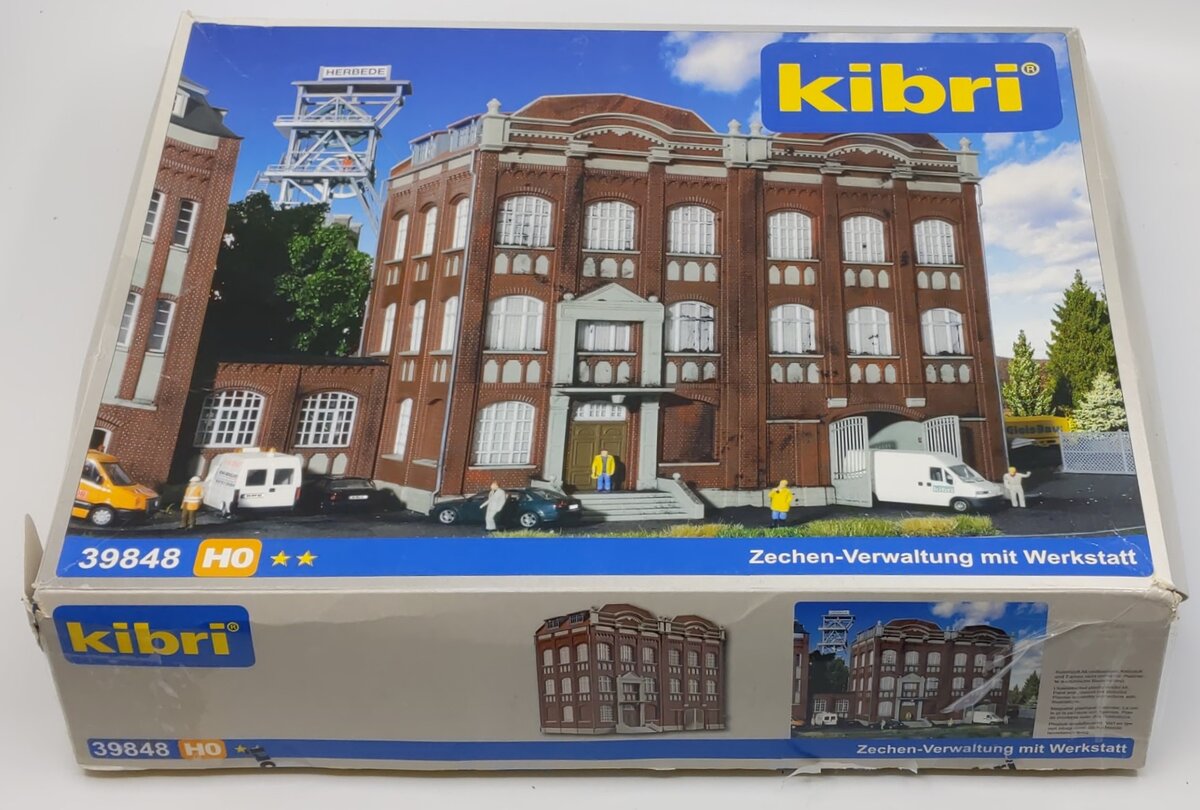 Kibri 39848 HO Scale Coalmine Administration Office with Workshop Kit EX/Box