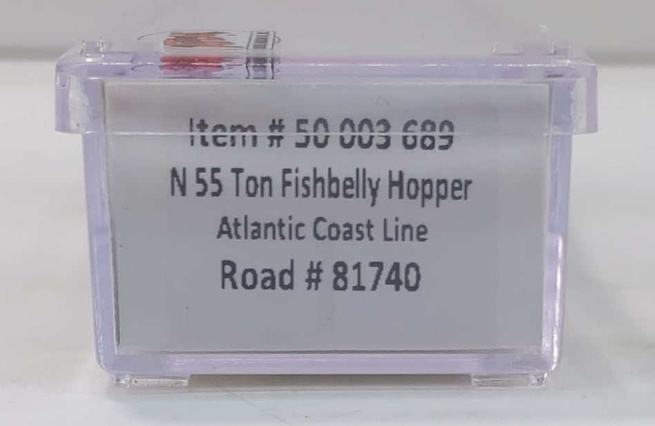 Atlas 50003689 HO Atlantic Coast Line 55-Ton Fish Belly Hopper #81740
