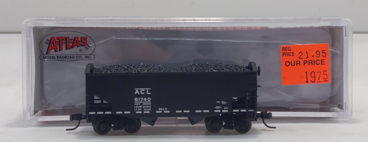 Atlas 50003689 HO Atlantic Coast Line 55-Ton Fish Belly Hopper #81740