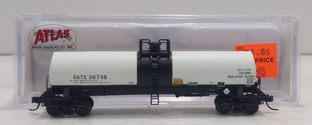 Atlas 50004928 N GATX 17,360 Gallon Tank Car #36745