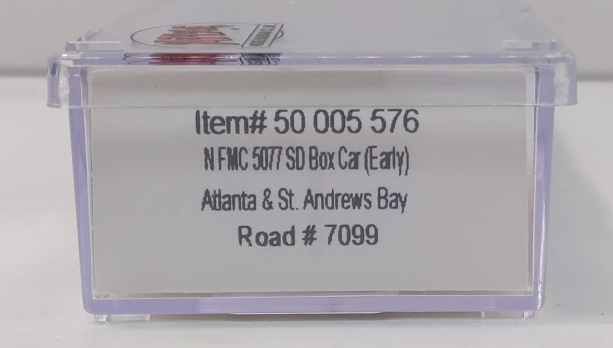 Atlas 50005576 N Atlanta & St. Andrews Bay FMC 5077 Single Door Boxcar #7099