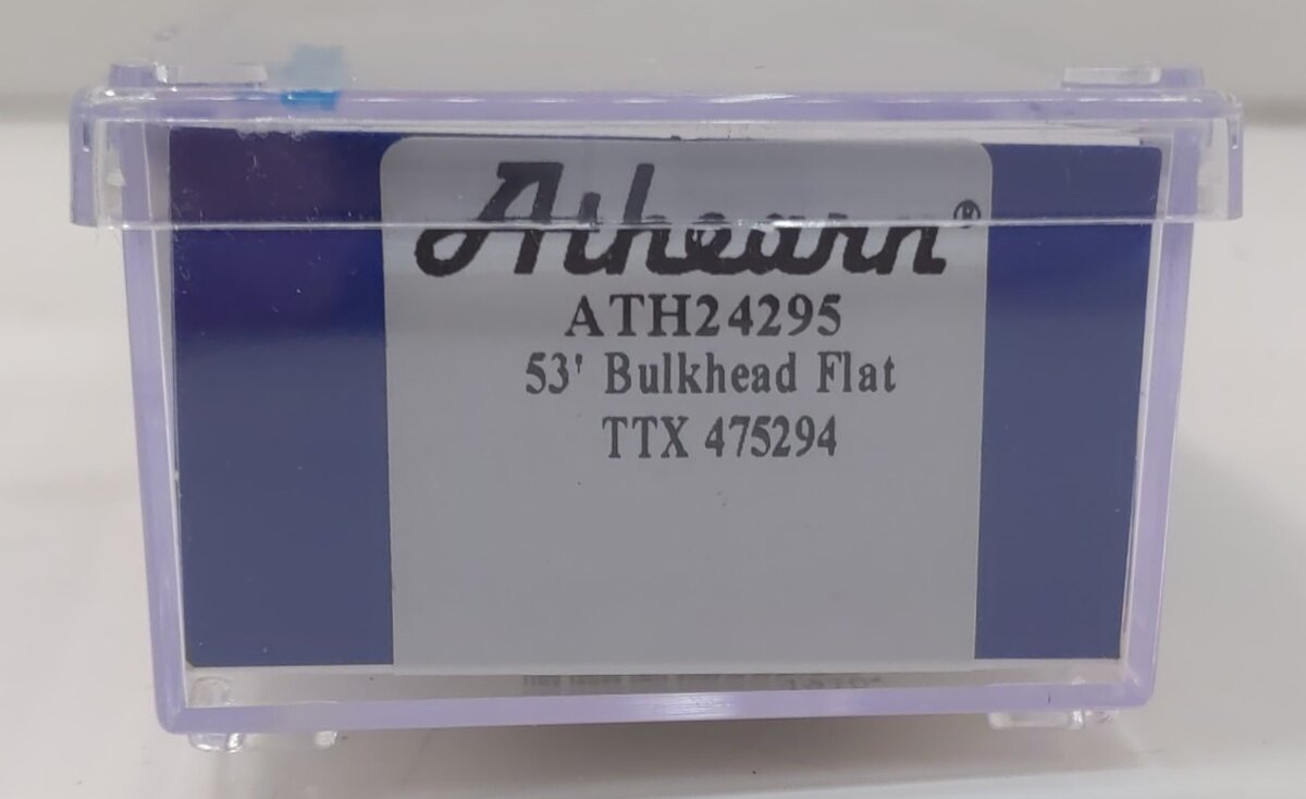 Athearn 24295 N TTX/Early GSC 53' Bulkhead Flat Car #475294
