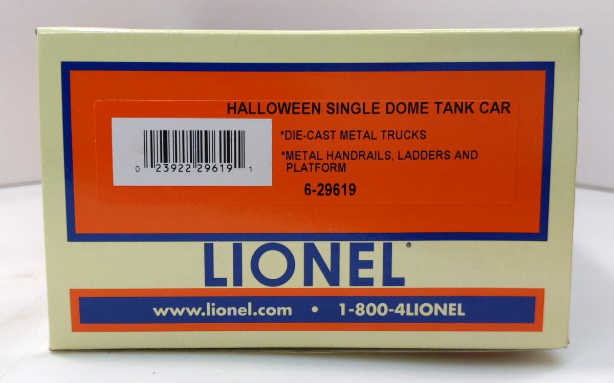 Lionel 6-29619 O Gauge Halloween Formaldehyde Dome Tank Car NIB