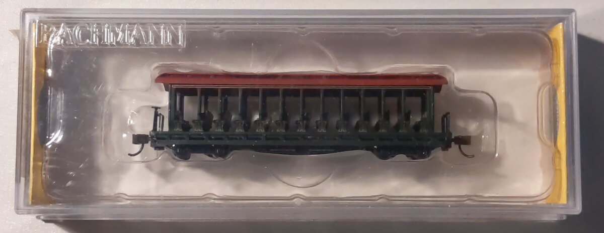 Bachmann 19396 N Painted & Unlettered Jackson Sharp Excursion Car