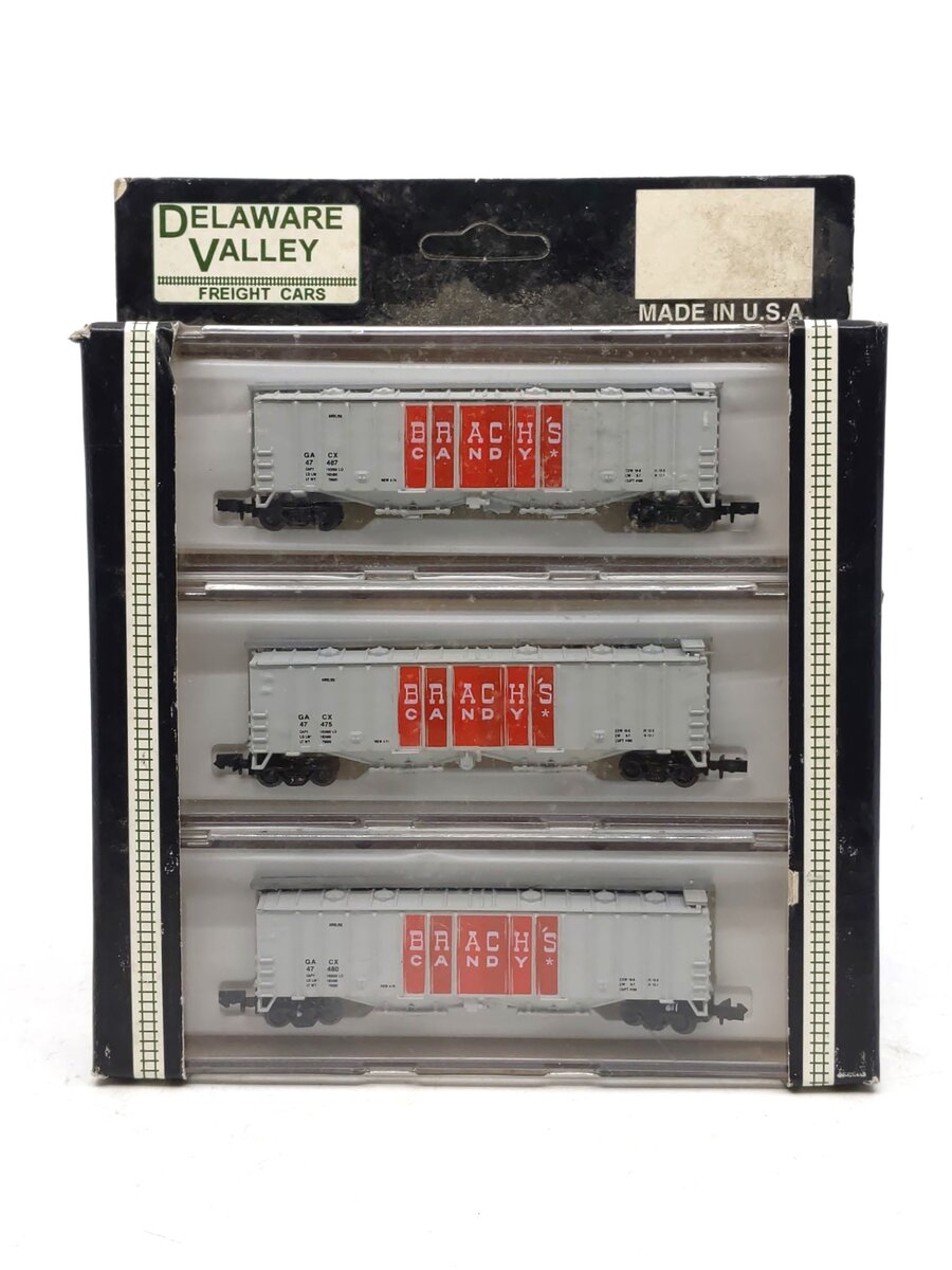 Delaware Valley 2313 N Branch's Candy GATX 2-Bay Covered Hopper (Pack of 3) LN/Box