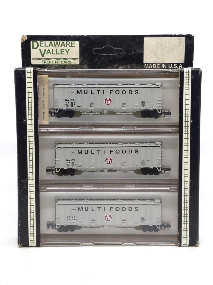 Delaware Valley 2373 N Scale Multifoods Covered Hoppers (Pack of 3) LN/Box