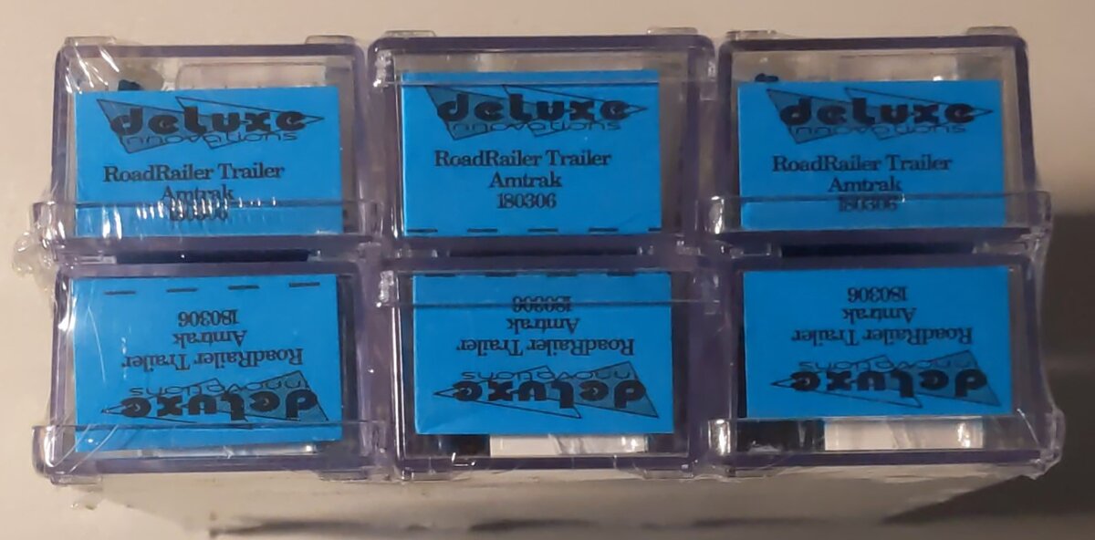 Deluxe Innovations 180306 N Scale Amtrak RoadRailer Trailers 6-Pack