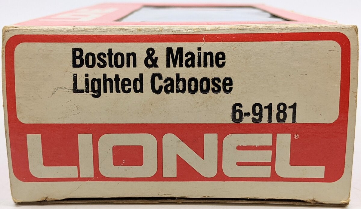 Lionel 6-9181 O Gauge Boston and Maine N5C Porthole Caboose LN/Box