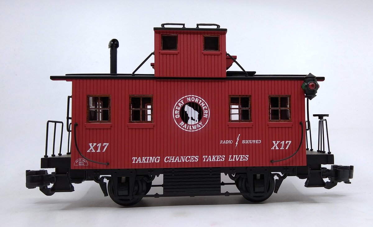 Aristo-Craft 42299 G Scale Great Northern Bobber Caboose #X17 EX
