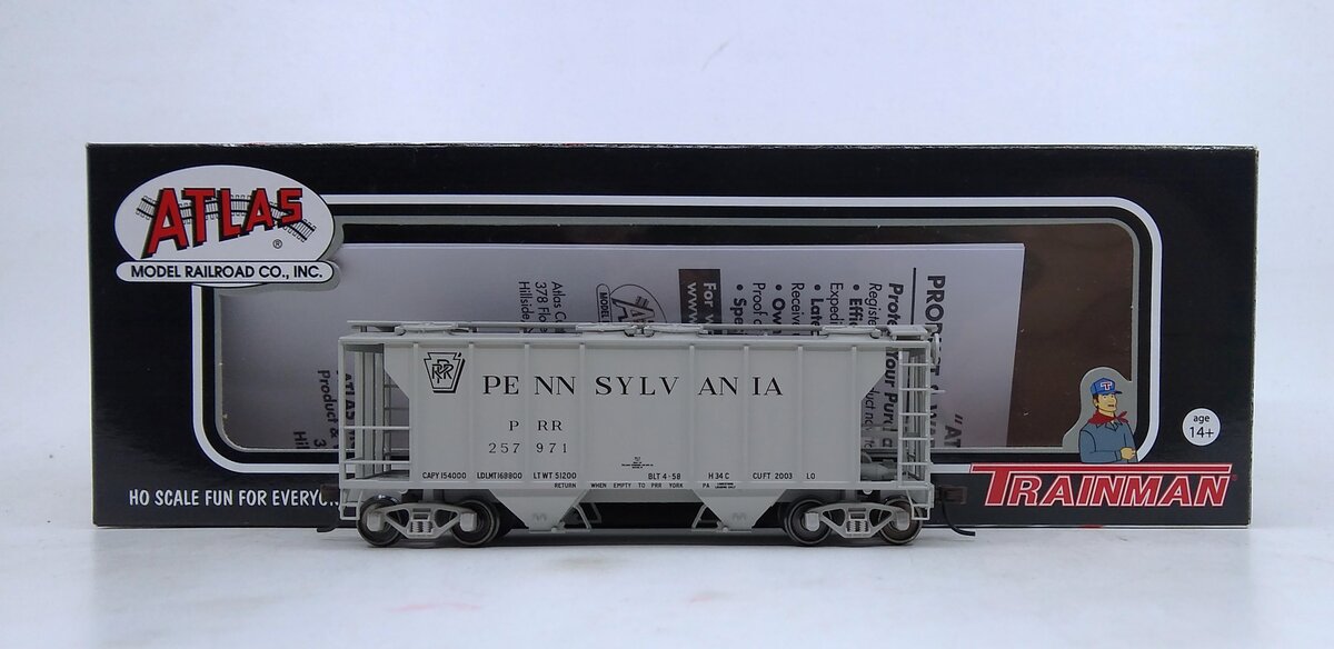 Atlas 20004175 HO Pennsylvania Trainman® PS-2 Covered Hopper #257971