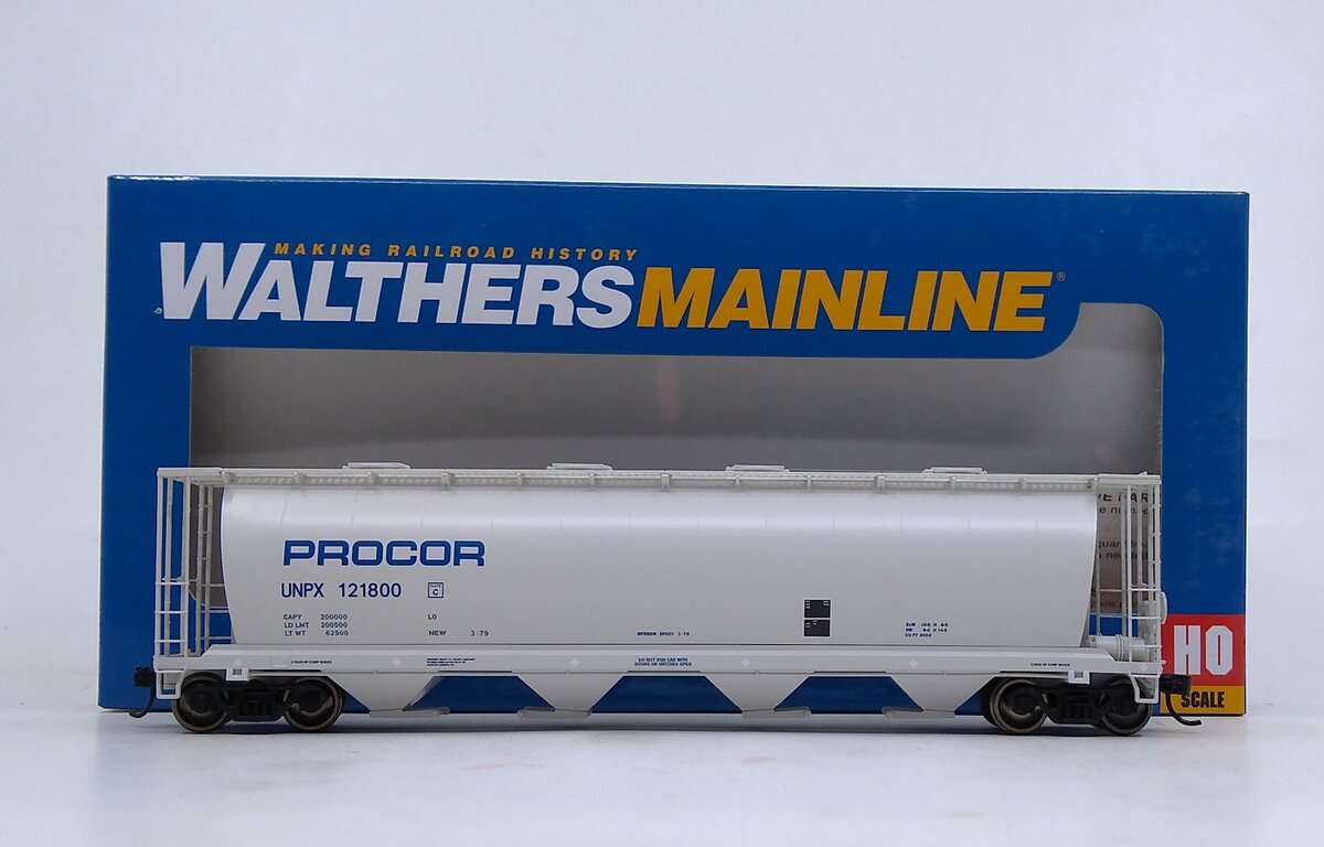 Walthers 910-7826 HO Procor/UNPX 59' Cylindrical Hopper #121800