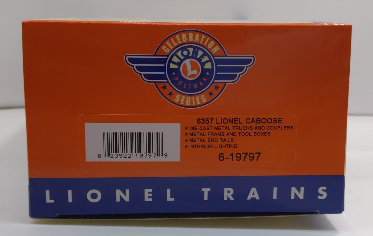 Lionel 6-19797 O Gauge PWC Lighted Caboose #6357 LN/Box