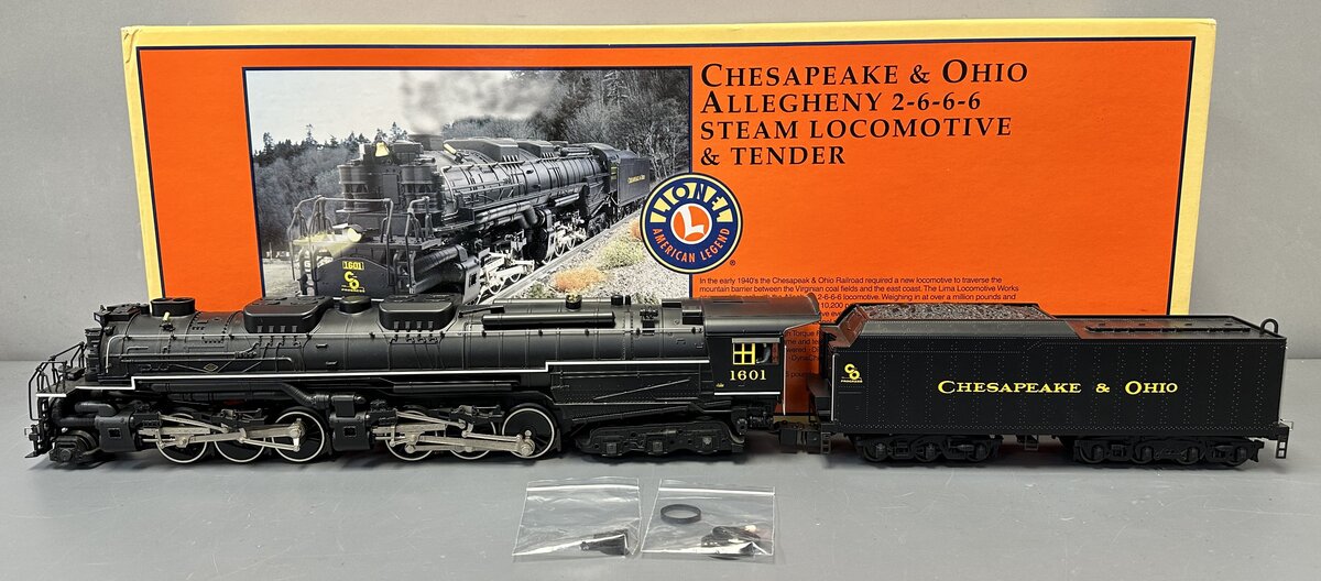Lionel 6-28011 O-Gauge C&O 2-6-6-6 H6 Allegheny Steam Loco & Tender #1601 LN/Box