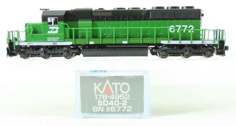 Kato 176-4952 N Burlington Northern SD40-2 Diesel Locomotive #6772