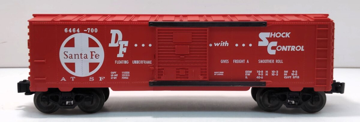 Lionel 6-29291 O Gauge AT&SF Shock Control Boxcar #6464-700 LN/Box