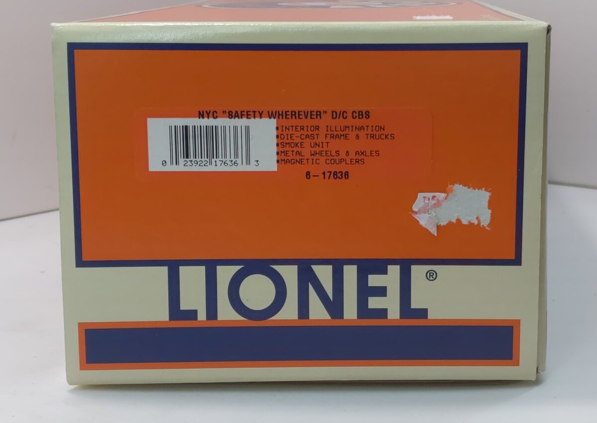 Lionel 6-17636 O Gauge New York Central Die-Cast Safety Caboose #18096 LN/Box