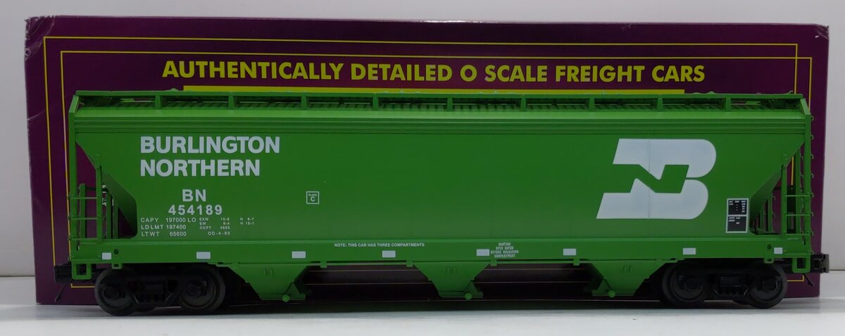 MTH 20-97769 O Gauge Burlington Northern 3-Bay Hopper