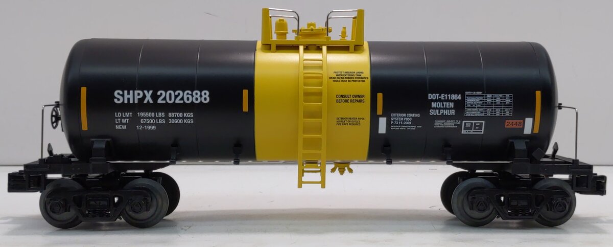 MTH 30-73448 O Shippers Car Line Modern Tank Car SHPX #202688imn