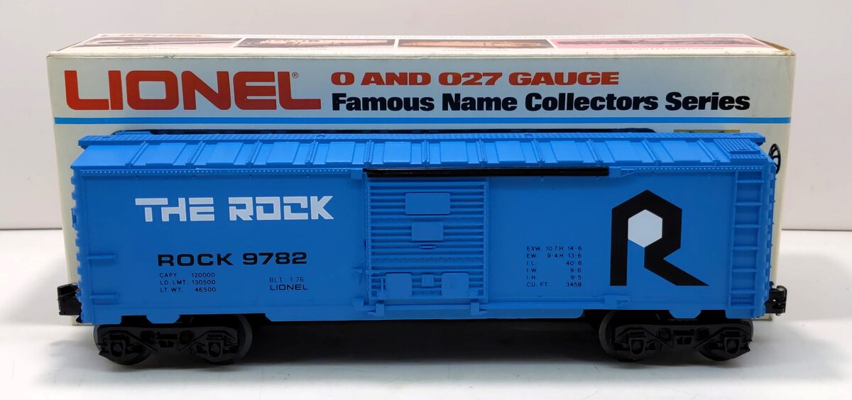 Lionel 6-9782 O Gauge The Rock Boxcar LN/Box