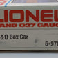 Lionel 6-9783 O Gauge Baltimore and Ohio Time Saver Boxcar LN/Box
