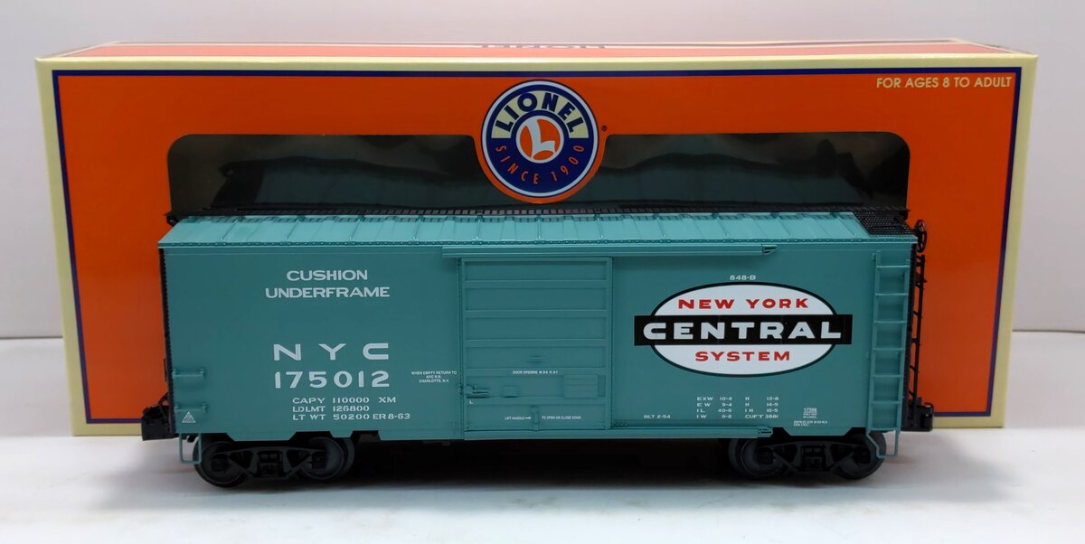 Lionel 6-17288 O Gauge New York Central PS-1 Box Car #175012 LN/Box