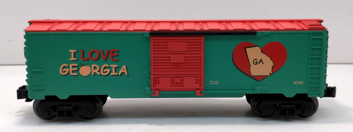 Lionel 6-19985 O Gauge I Love Georgia Boxcar #9700