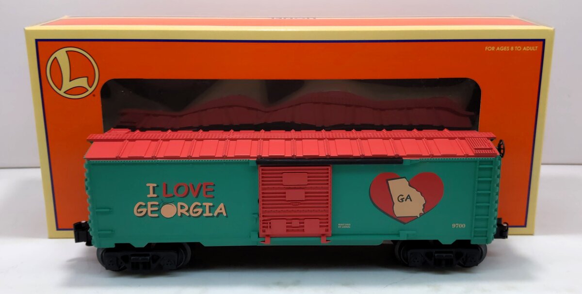 Lionel 6-19985 O Gauge I Love Georgia Boxcar #9700