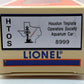Lionel 6-8999 O Scale HTOS Aquarium Car #8999 LN/Box