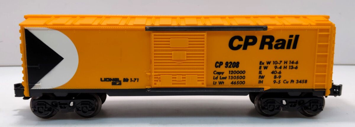 Lionel 6-9208 O Gauge Canadian Pacific Rail Boxcar LN/Box
