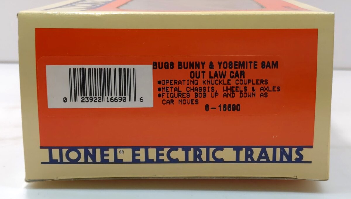Lionel 6-16690 O Gauge Bugs Bunny & Yosemite Sam Outlaw Car NIB