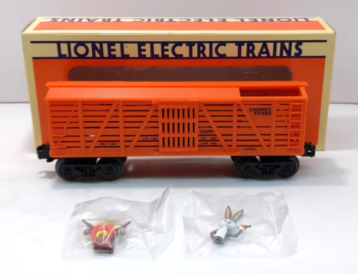 Lionel 6-16690 O Gauge Bugs Bunny & Yosemite Sam Outlaw Car NIB