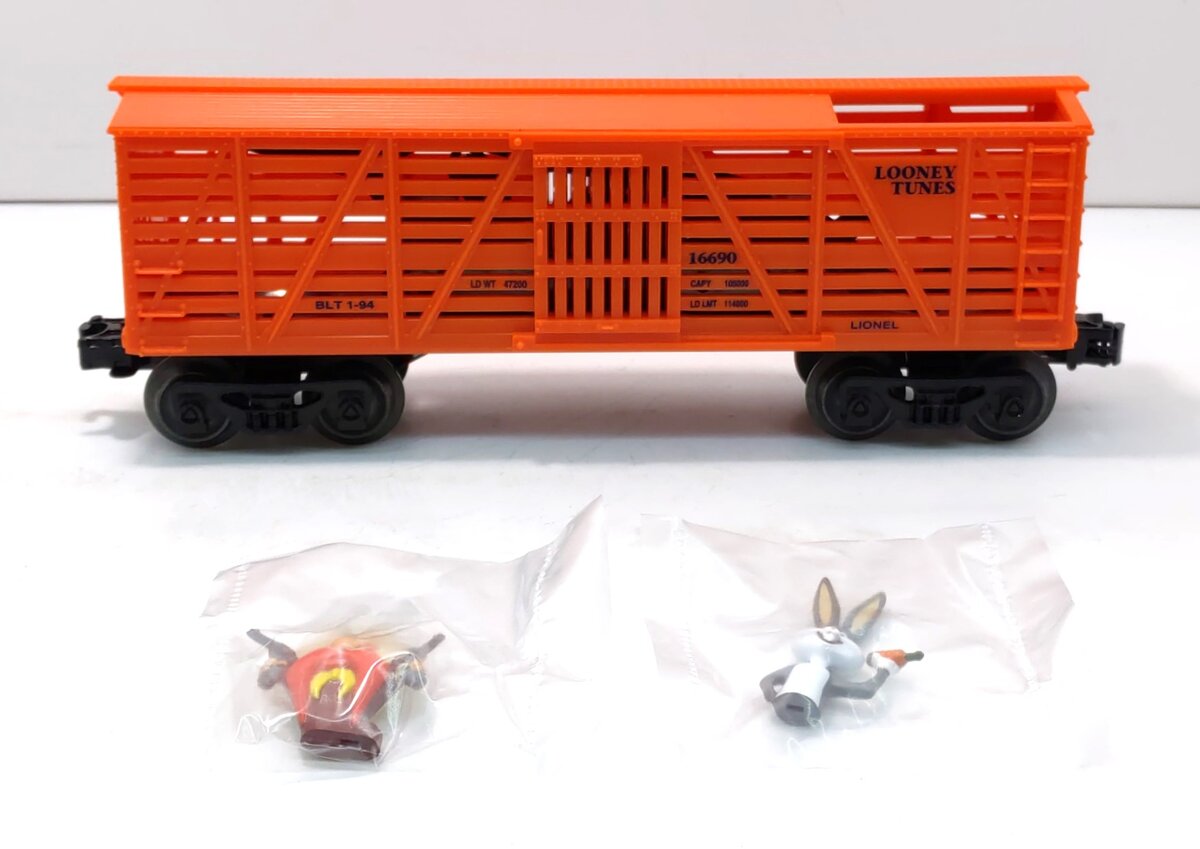 Lionel 6-16690 O Gauge Bugs Bunny & Yosemite Sam Outlaw Car NIB