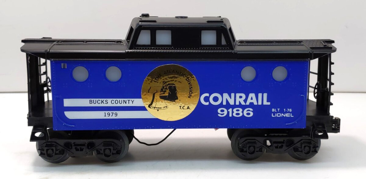 Lionel 6-9186 O Gauge TCA Bucks County 1979 Conrail N5C Illuminated Caboose LN/Box