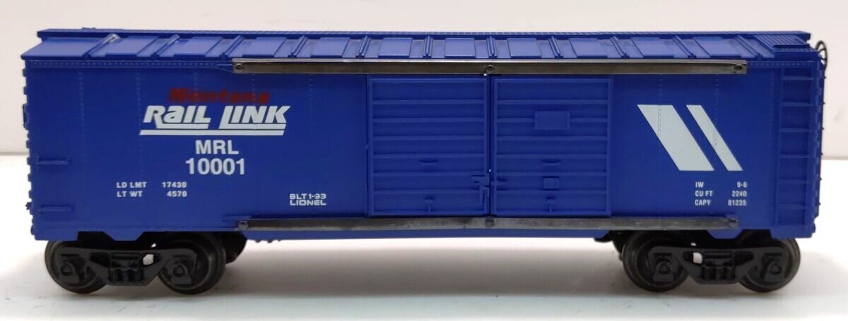 Lionel 6-19251 O Gauge Montana Rail Link Double Door Boxcar #1001 LN/Box