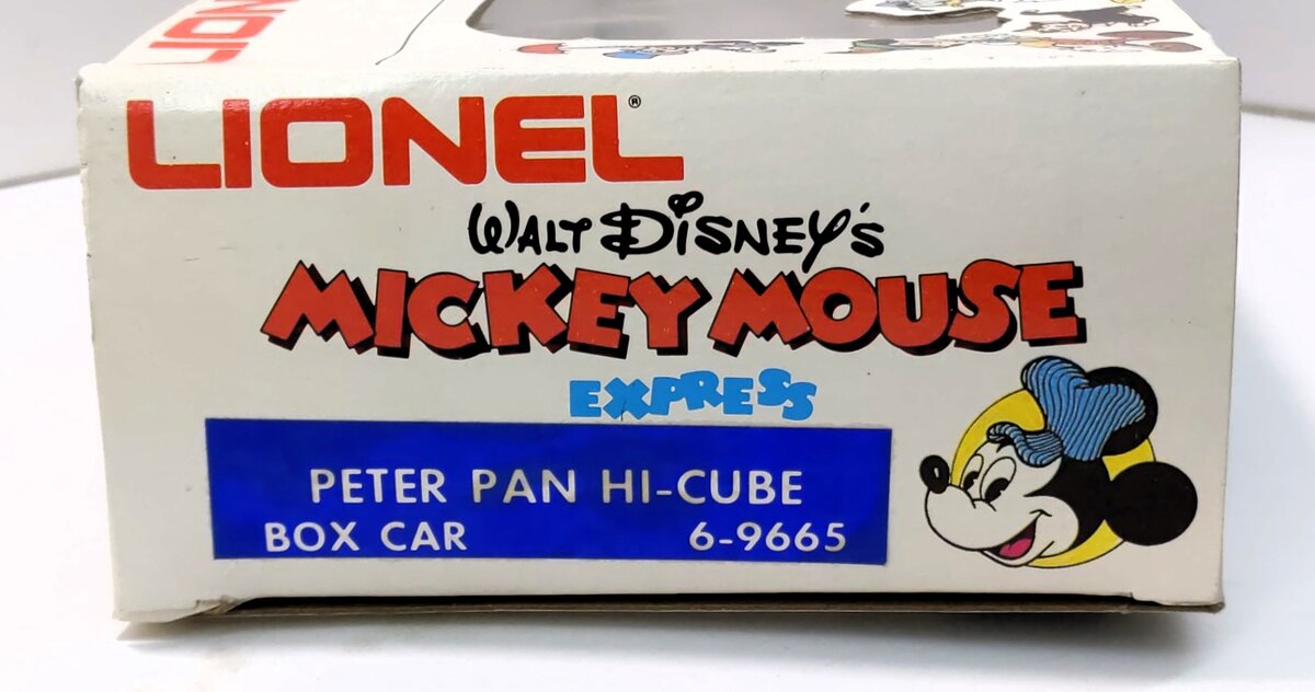 Lionel 6-9665 O Gauge Disney's Peter Pan Hi-Cube Boxcar NIB