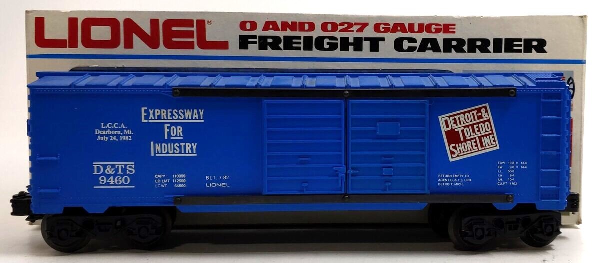 Lionel 6-9460 O Gauge LCCA Detroit & Toledo Shore Line Double Door Boxcar LN/Box