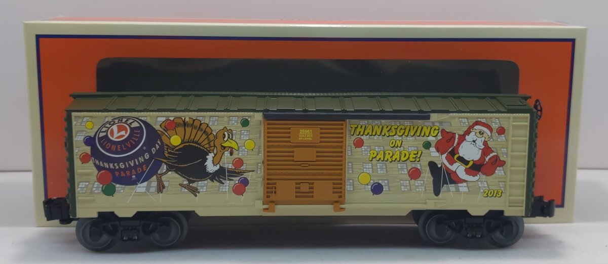 Lionel 6-25961 O Thanksgiving on Parade 2013 Boxcar LN/Box