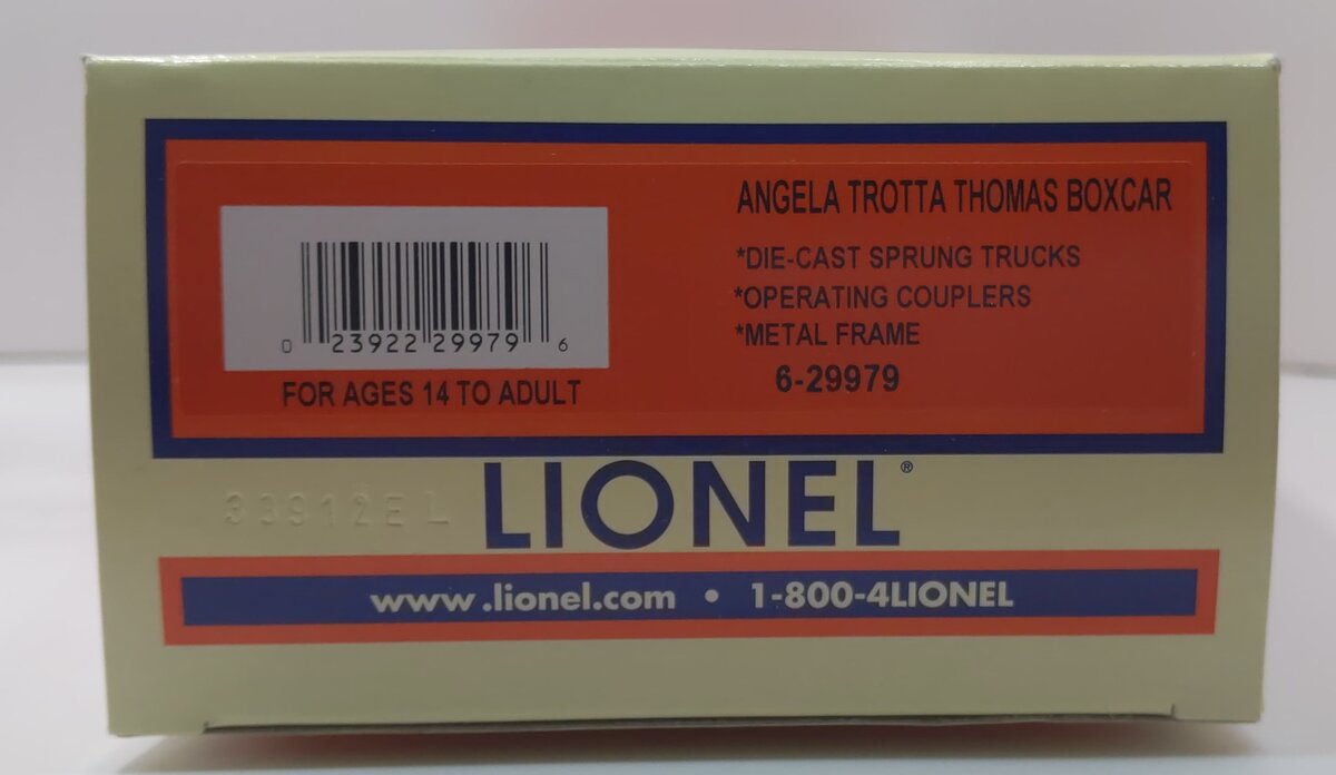 Lionel 6-29979 O Gauge Angela Trotta Thomas Christmas Morning Boxcar LN/Box