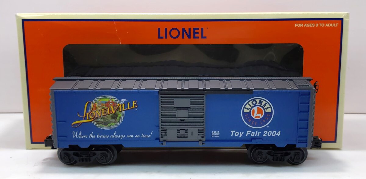 Lionel 6-29919 O Gauge Toy Fair 2004 Boxcar NIB