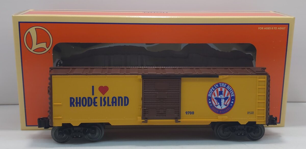 Lionel 6-19971 O Gauge I Love Rhode Island Boxcar #9700 LN/Box